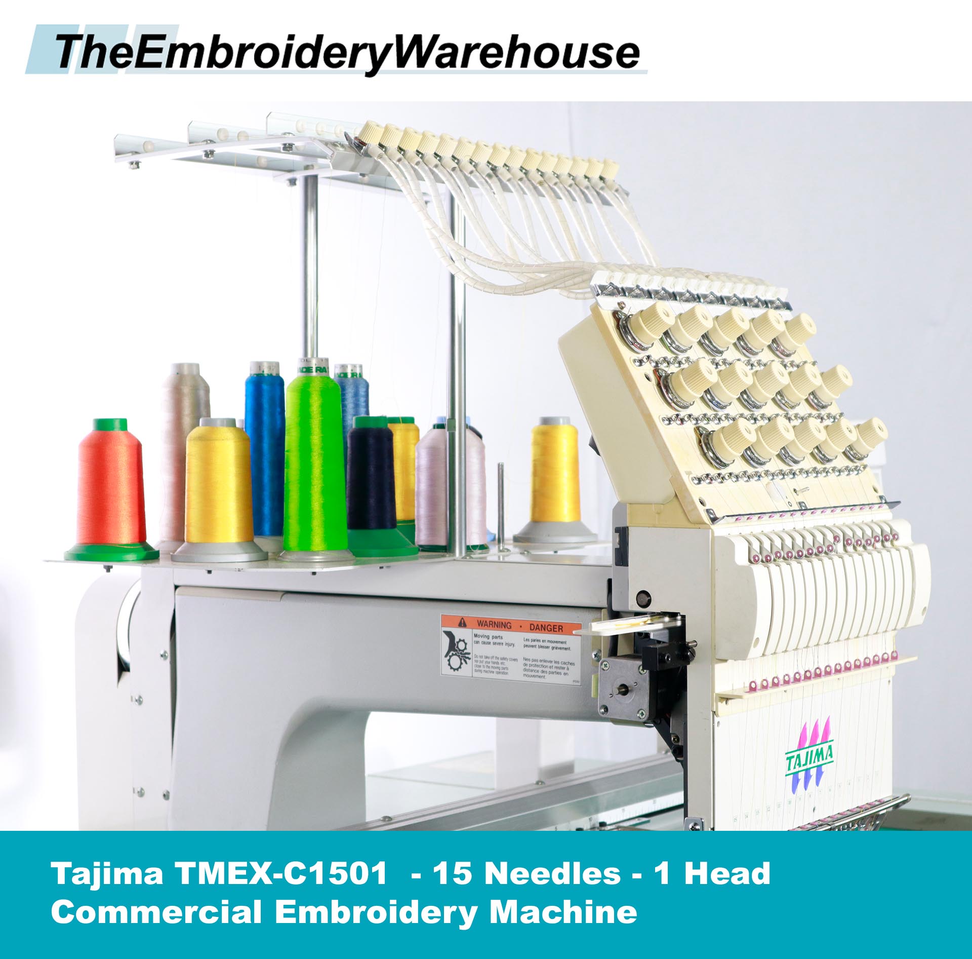 Tajima TMEXC1501 Single (1)Head 15 Needles Commercial Embroidery
